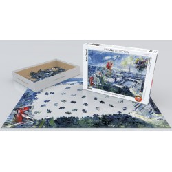 Puzzle 1000 pièces - Vue de Paris de Chagall