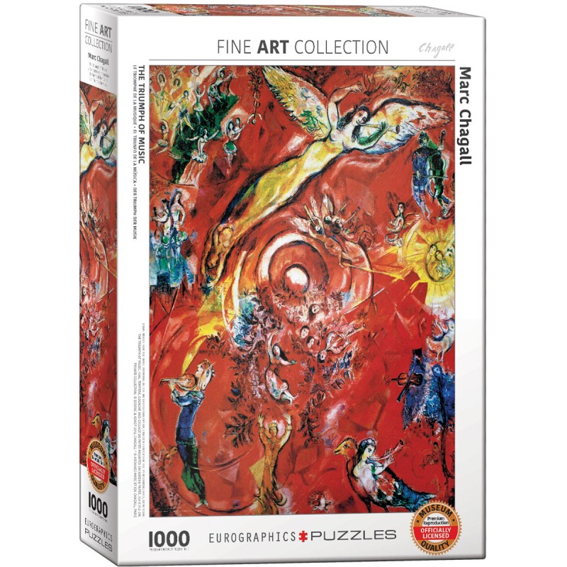 Puzzle 1000 pièces - Le triomphe de la musique de Chagall