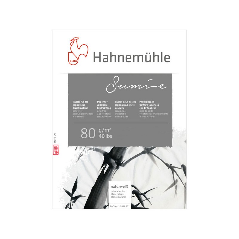 Papier de calligraphie Sumi-e 80g/m², feuille 50x65cm
