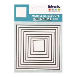Set matrice de découpe compatible - Carrés