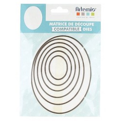 Set matrice de découpe compatible - Ovales grand