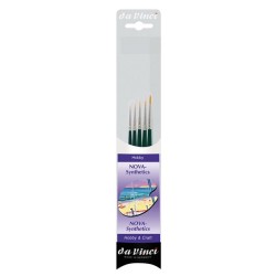 Set pour miniatures de 5 pinceaux Nova en fibres synthétiques