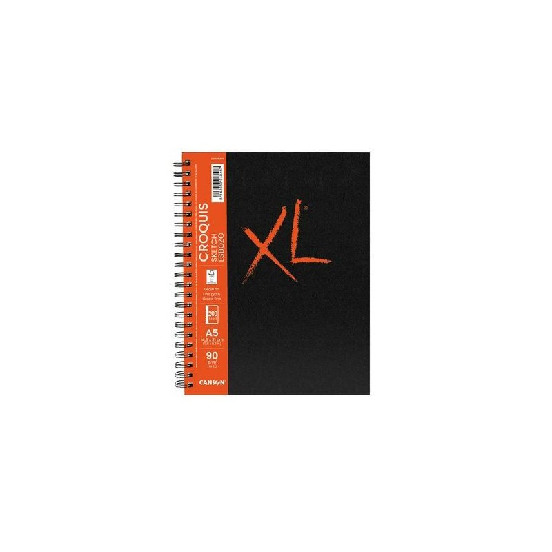 Carnet de croquis à spirales XL 90 g/m², 100 fls
