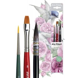 Set de 3 pinceaux aquarelle Spécial Botanique by Polina Bright