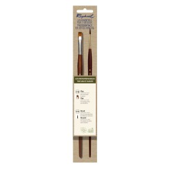 Set de 2 brosses pour acrylique Raphaël - Les indispensables