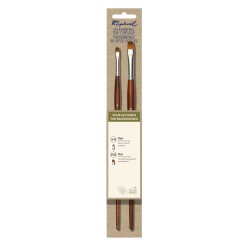 Set de 2 brosses acrylique Précision - Les fonds