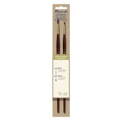 Set de 2 brosses acrylique Sépiacryl - Les détails 