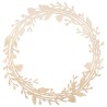 Couronne de fleurs en bois ø31cm