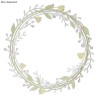 Couronne de fleurs en bois ø31cm