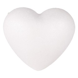 Coeur en polystyrène 9cm