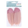 Plumes paillettes x6 - Isatis