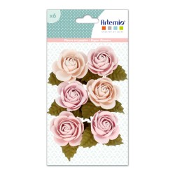 Fleurs en papier x6pcs - Secret Garden