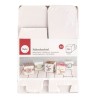 Boîtes pliantes blanches en carton 7,5x7,5cm x12pcs