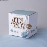 Boîtes pliantes blanches en carton 7,5x7,5cm x12pcs
