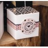 Boîtes pliantes blanches en carton 7,5x7,5cm x12pcs