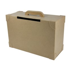 Urne Valise en papier maché - 14.5x36x23.5cm