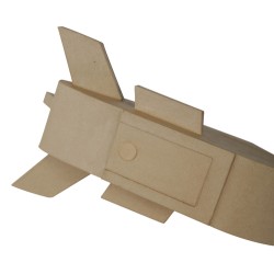 Urne avion en papier maché