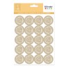 Stickers en kraft "Oui" x3 planches de 20 stickers