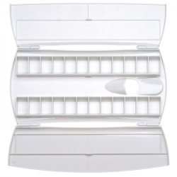 Palette plastique aquarelle rabattable 24 emplacements