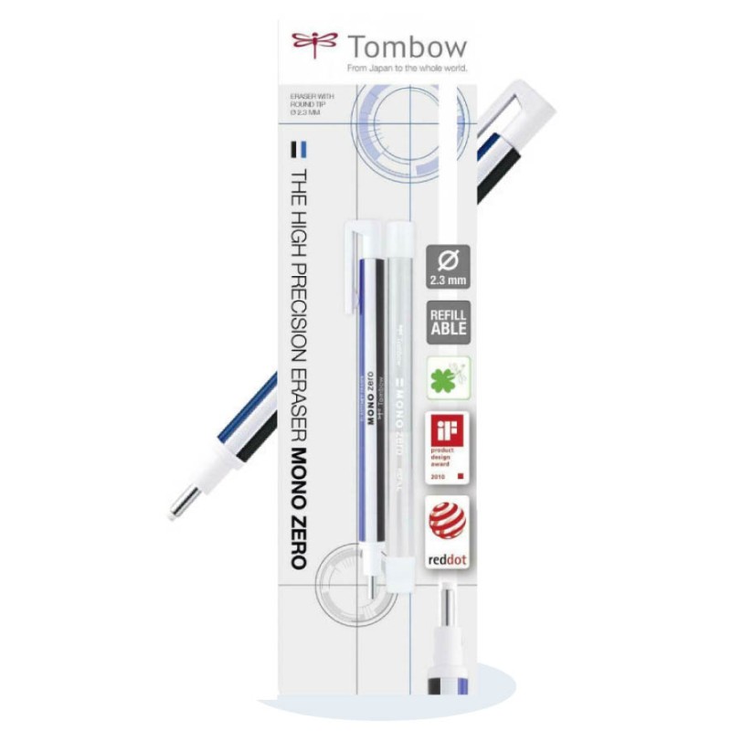 Set de stylo-gomme de précision Mono Zero + 2 recharges