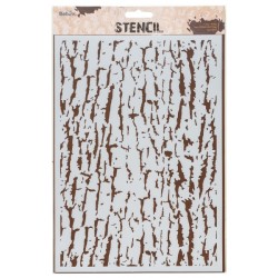 Pochoir à texture Ecorce d'arbre - A4