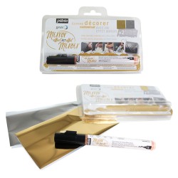 Kit Dorure effet miroir + marqueur mixtion Gédéo