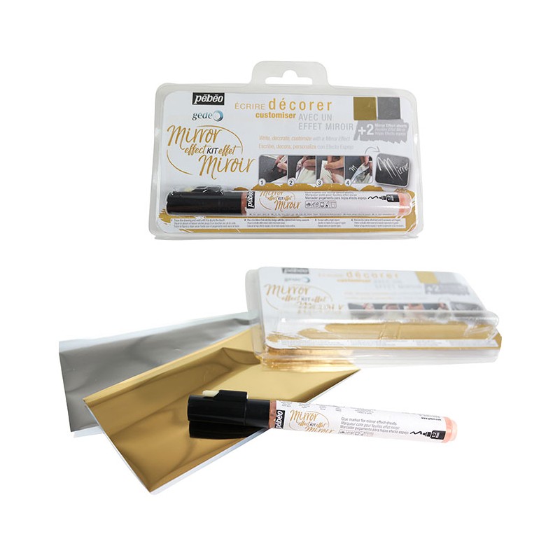 Kit Dorure effet miroir + marqueur mixtion Gédéo