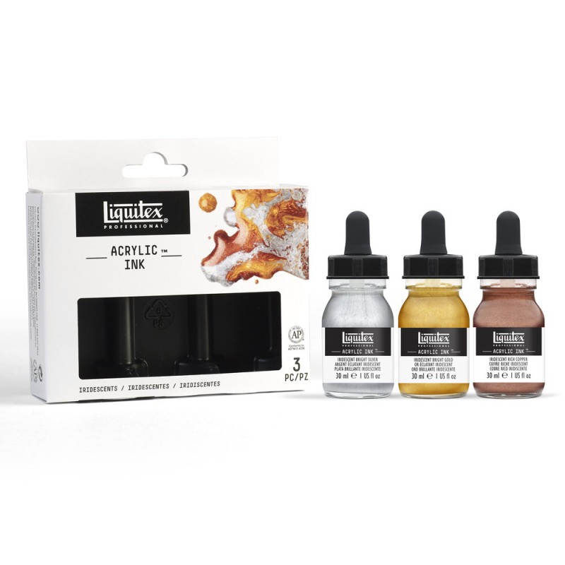 Set et coffret d'encres acryliques Liquitex Ink 30 ml