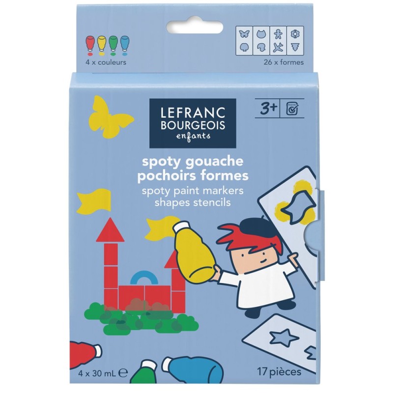 Set de gouache Formes Spoty 4x30 ml