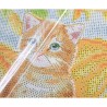 Kit tableau à diamanter Crystal Art 30x30cm - Chat d'automne