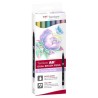 Sets de 6 feutres pinceaux double-pointes ABT