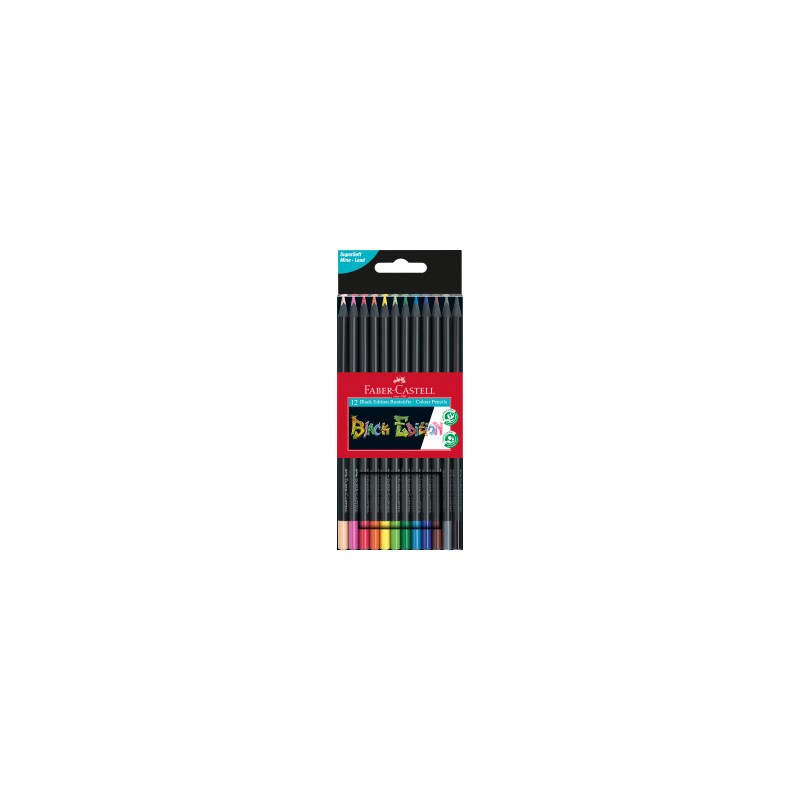 Boîte carton de crayon de couleur Black Edition