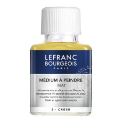 Médium à peindre mat Lefranc Bourgeois, flacon de 75ml