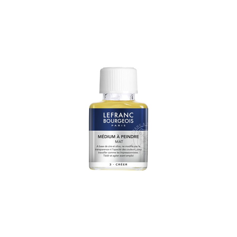 Médium à peindre mat Lefranc Bourgeois, flacon de 75ml