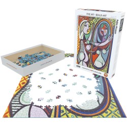 Puzzle 1000 pièces - Jeune fille devant un miroir, de Picasso