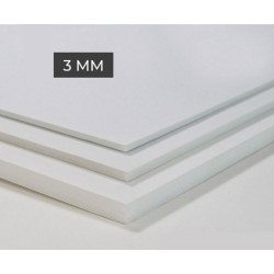 Carton mousse blanc 3 mm