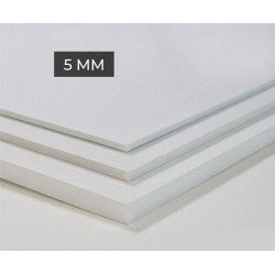 Carton mousse blanc 5 mm