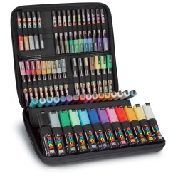 Mallette Posca de 60 marqueurs assortis
