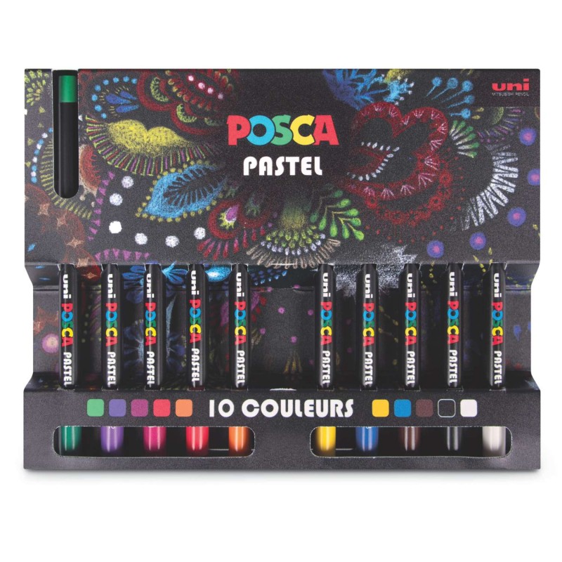 Set de batonnets de pastel cire & huile Posca Uniball