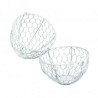Oeuf en treillis métallique ouvrable 13x13x21cm