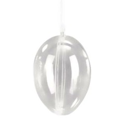 Oeuf en plastique transparent divisible, Ø10cm