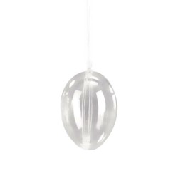 Oeuf en plastique transparent divisible, Ø6cm