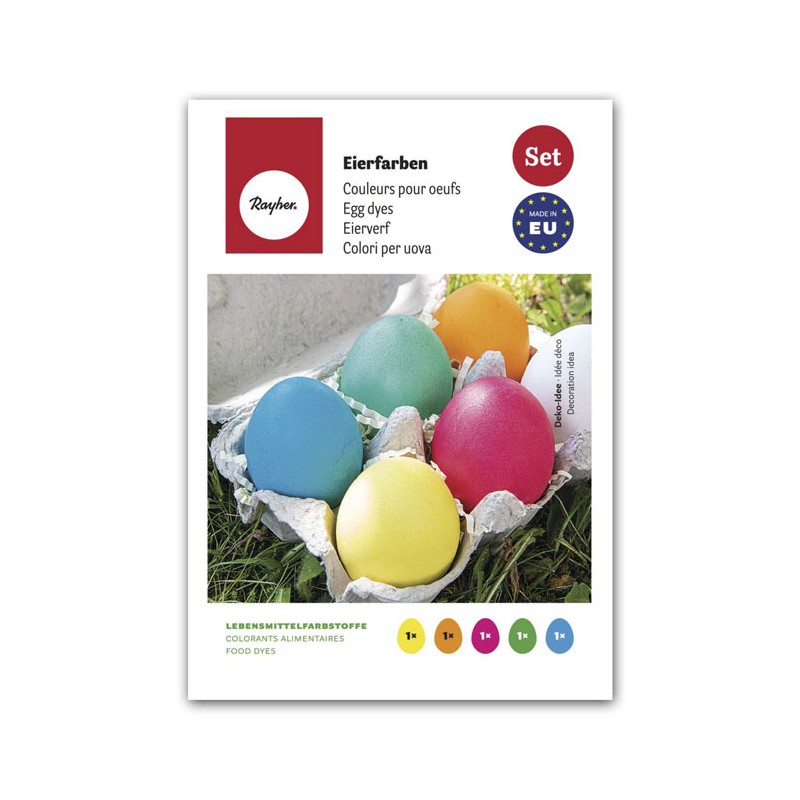 Kit Colorants pour oeufs avec 5 couleurs