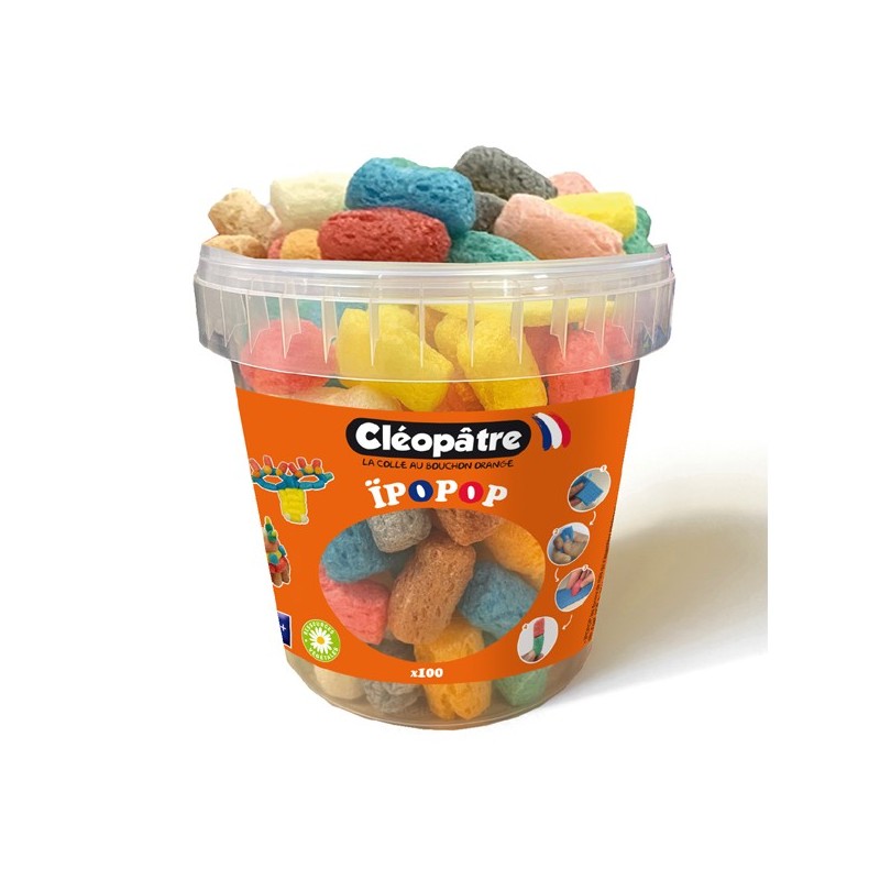 Seau de flocons de maïs IPOPOP à assembler x100pcs