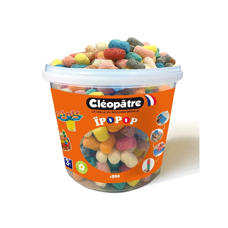 Seau de flocons de maïs IPOPOP à assembler x500pcs