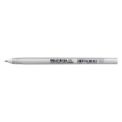 Stylo roller à encre gel blanc Gelly Roll Basic