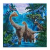 Kit tableau à diamanter Crystal Art 30x30cm - Dinosaures
