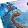 Kit tableau à diamanter Crystal Art 30x30cm - Dinosaures