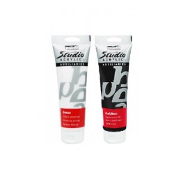 Gesso blanc ou noir Pébéo Studio, tube 250ml
