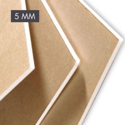 Carton mousse kraft naturel 5 mm